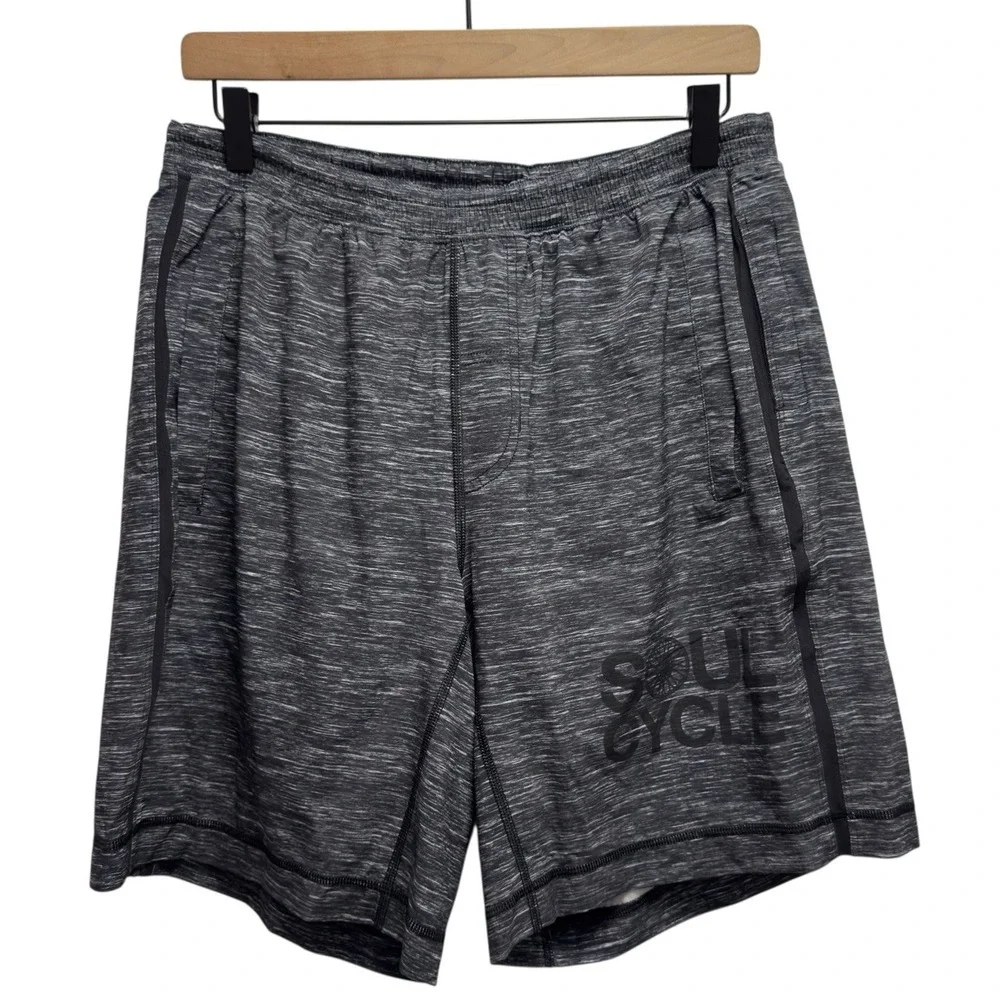 Lululemon x Soul Cycle Men's Size L Black/White Pace Breaker Lined 9
